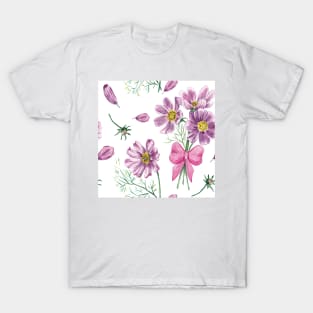 Pattern cosmea T-Shirt